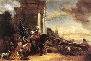 POELENBURGH, Cornelis van Departure of an Oriental Entourage f oil painting